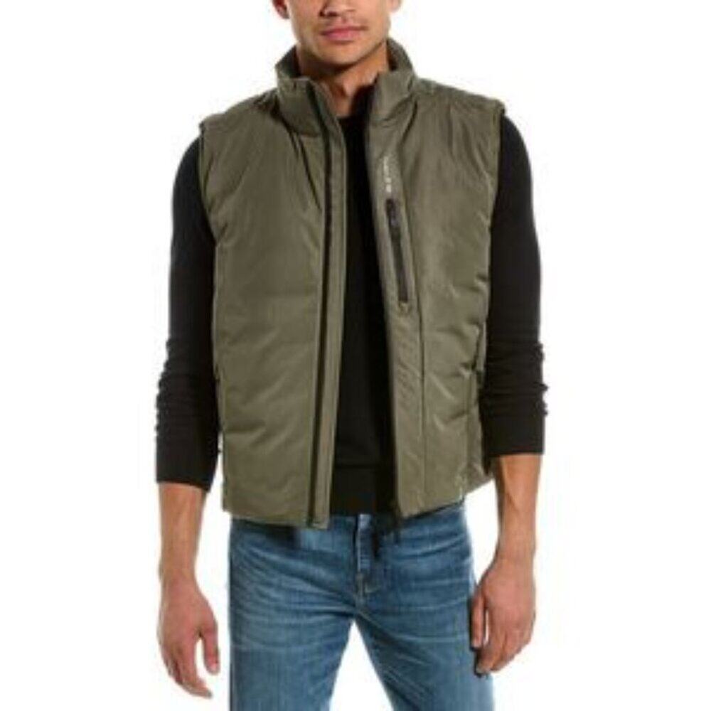 NWT Noize Gael Men's Khaki Puffer Vest Size Small C1